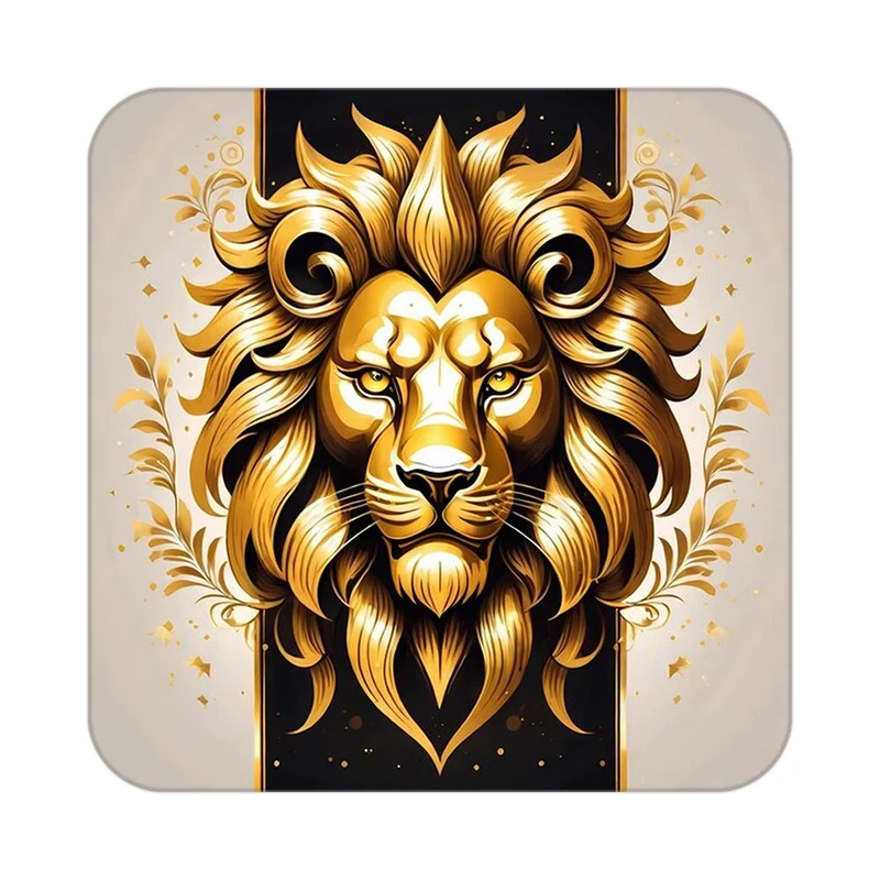 زیر لیوانی کاکتی طرح شیر مدل mp24399