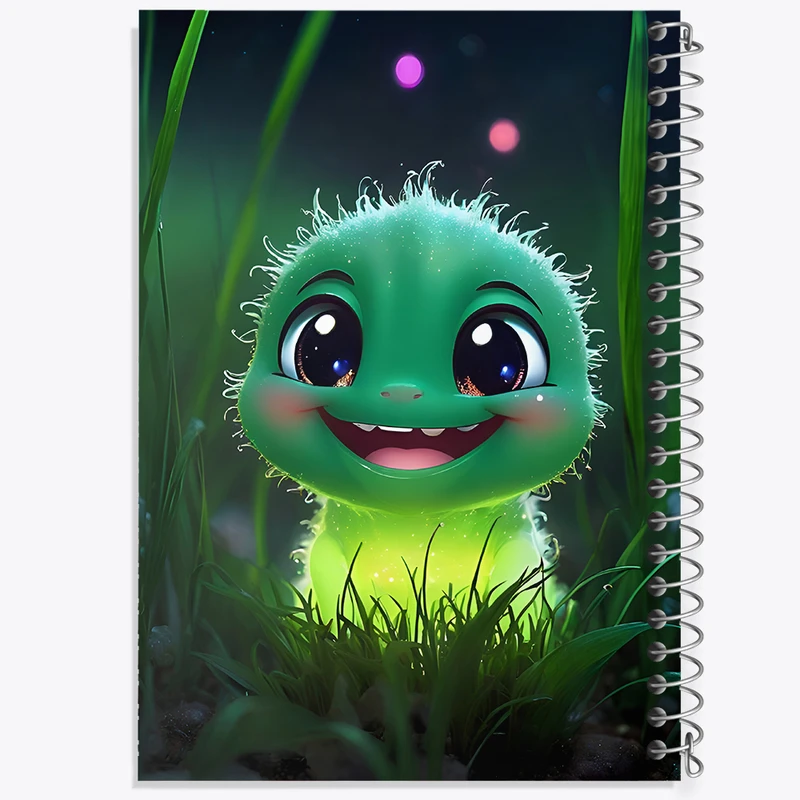 دفتر لیست خرید 50 برگ خندالو طرح هیولای کیوت کد F7835