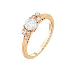   انگشتر طلا 18 عیار زنانه قیراط کد GH5936