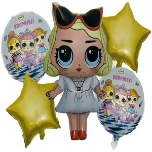 بادکنک فویلی طرح ال و ال سوپرایز کد 013 مجموعه 5 عددی