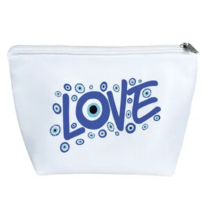 کیف لوازم آرایش دخترانه خندالو مدل چشم نظر Love    کد 7393