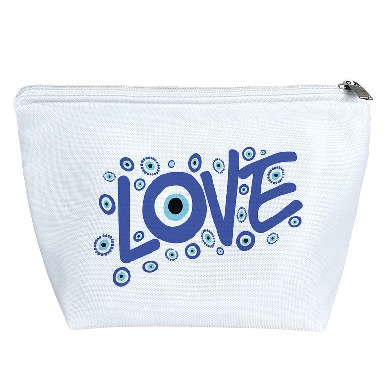 کیف لوازم آرایش دخترانه خندالو مدل چشم نظر Love    کد 7393