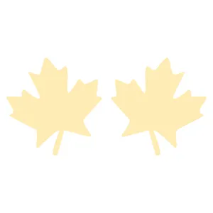 گوشواره طلا 18 عیار زنانه کرابو طرح برگ مدل Kr5221