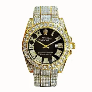 ساعت مچی عقربه‌ای مردانه رولکس مدل دیت جاست فول نگین Tm