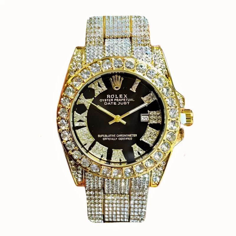 ساعت مچی عقربه‌ای مردانه  مدل دیت جاست نگینی کد 08