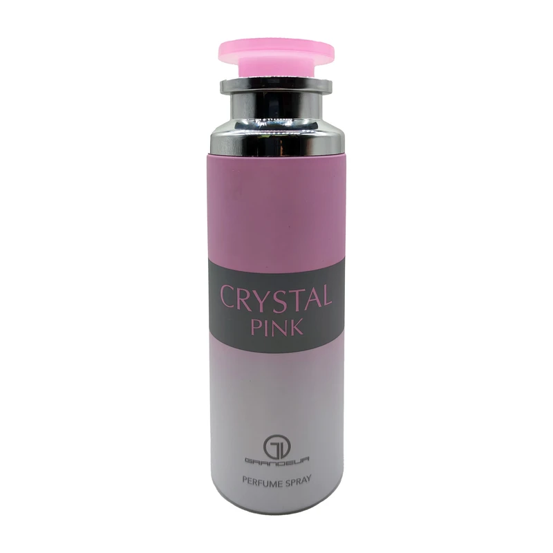 اسپری بدن زنانه گراندیور مدل CRYSTAL PINK حجم 200 میلی لیتر