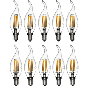 لامپ فیلامنتی 4 وات پارس اروند الکتریک مدل اشکی پایه E14 بسته 10 عددی