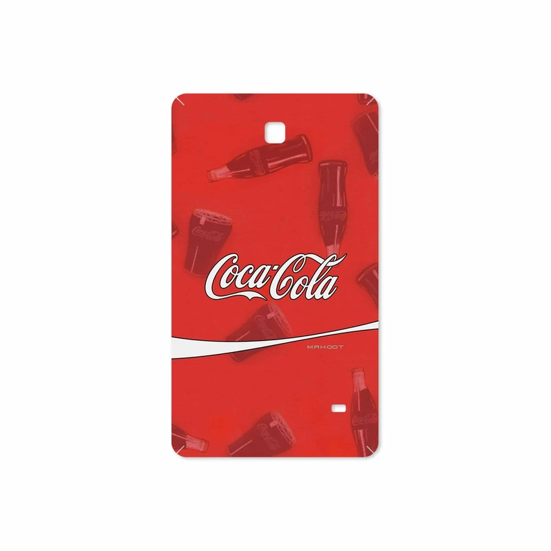 برچسب پوششی ماهوت مدل Coca-Cola-Logo مناسب برای تبلت سامسونگ Galaxy Tab 4 7.0 2014 T231
