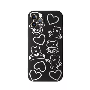 کاور طرح خرس و قلب کد f4055 مناسب برای گوشی موبایل اپل iphone 11 Pro