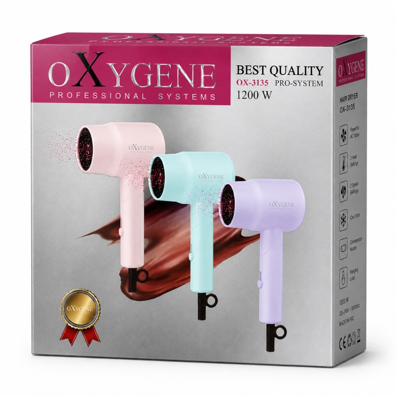 سشوار تاشو 1200 وات اکسیژن کد OX 3135