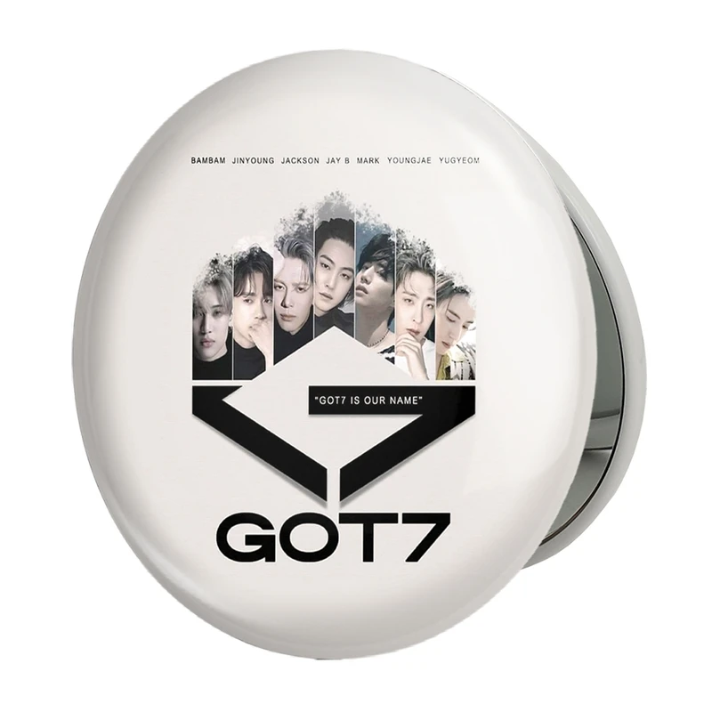 آینه جیبی خندالو طرح گروه گات سون GOT7 مدل تاشو کد 21034 