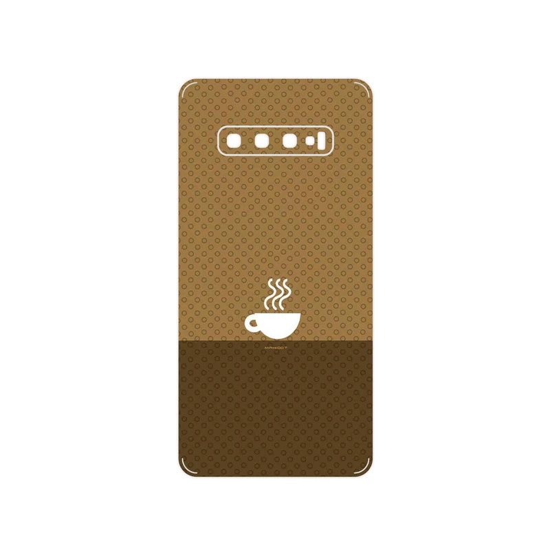برچسب پوششی ماهوت مدل Minimal Cup of Coffee Icon مناسب برای گوشی موبایل سامسونگ Galaxy S10 Plus