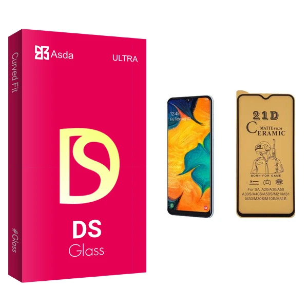 محافظ صفحه نمایش سرامیکی آسدا مدل DS glass مناسب برای گوشی موبایل سامسونگ Galaxy A30