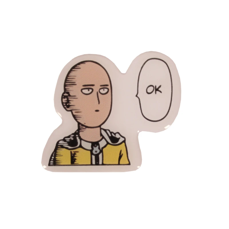 برچسب خودرو مدل ژله ای طرح مرد تک مشتی کد one punch man-2