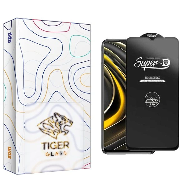 محافظ صفحه نمایش تایگر گلس مدل APL2 Superd_ESD مناسب برای گوشی موبایل شیائومی Poco M3