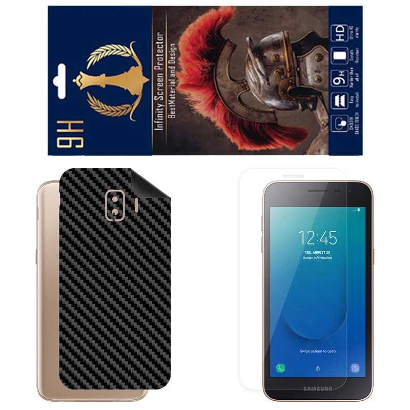 برچسب پوششی اینفینیتی مدل FC مناسب برای گوشی موبایل سامسونگ Galaxy J2 Core به همراه محافظ صفحه نمایش