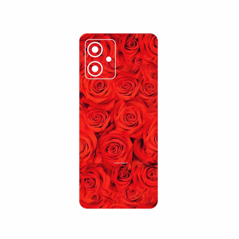 برچسب پوششی ماهوت مدل Red_Flower مناسب برای گوشی موبایل موتورولا Moto G54