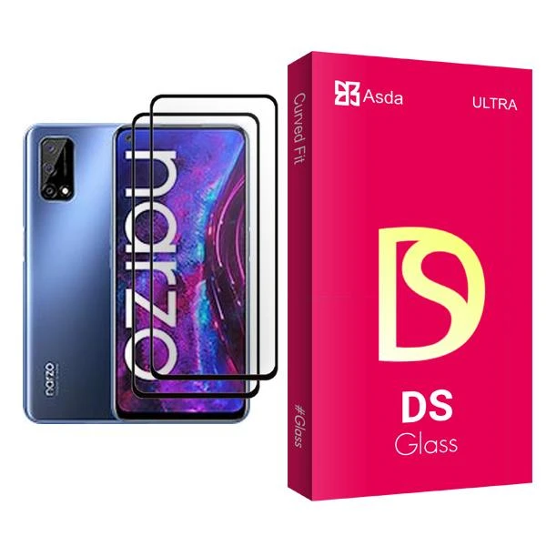 محافظ صفحه نمایش آسدا مدل DS Glass MIX002 مناسب برای گوشی موبایل ریلمی Narzo 30 Pro 5G بسته دو عددی