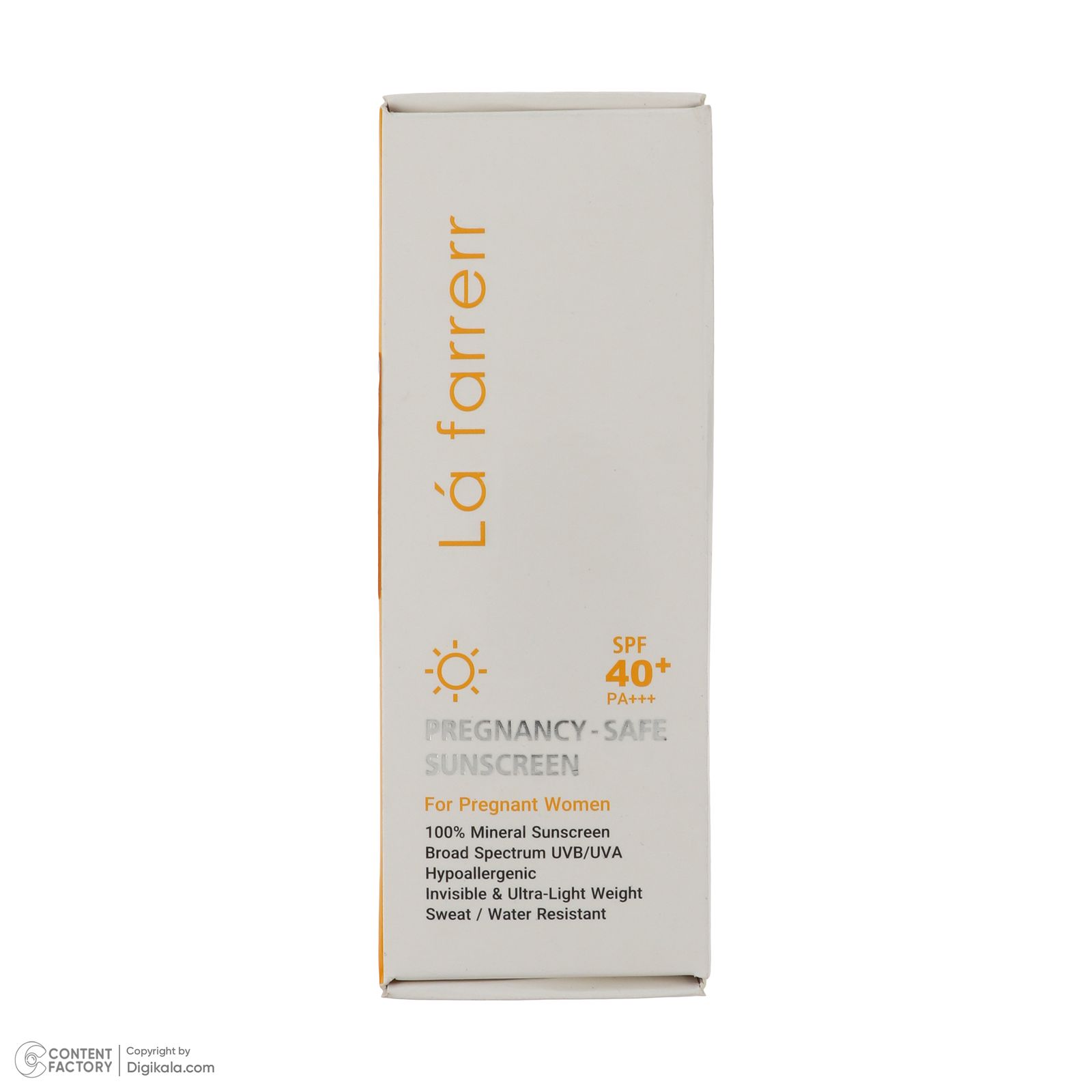 کرم ضد آفتاب بدون رنگ لافارر SPF 40 مدل PREGNANCY SAFE، حاوی محافظ UVA و UVB و PA+++ مناسب پوست بانوان باردار حجم 40 میلی‌لیتر -  - 2