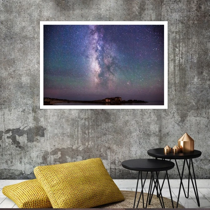 تابلو بکلیت طرح کهکشان راه شیری مدل قاب شاسی W-s8253