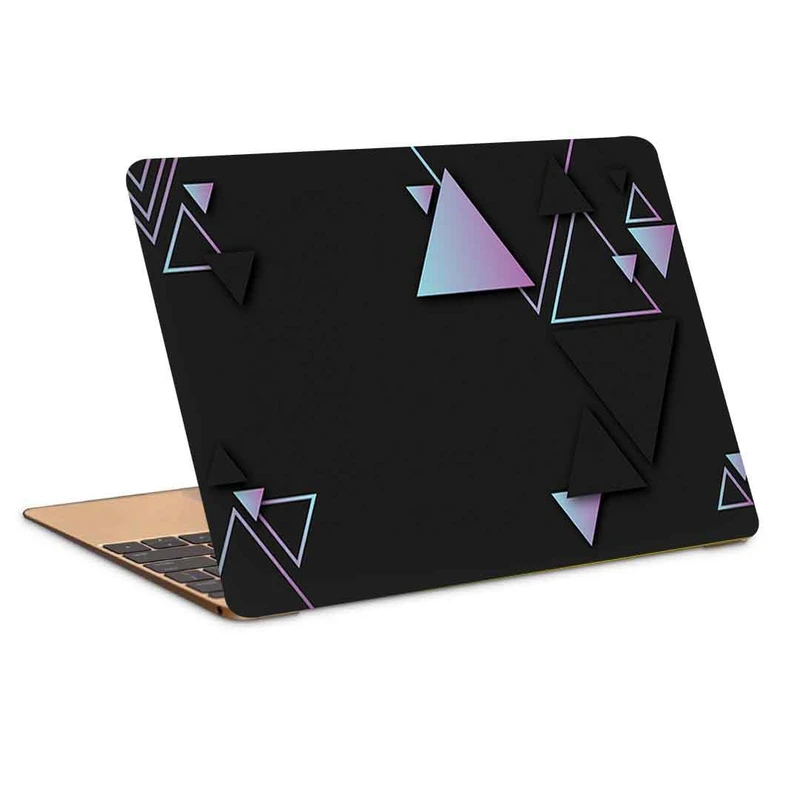 استیکر لپ تاپ طرح gradient triangles darkکد c-322مناسب برای لپ تاپ 15.6 اینچ