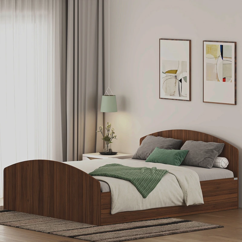 تخت خواب ملامینه دو نفره اعیان مدل FH973 سایز 160x200 سانتی متر
