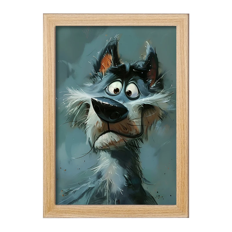 تابلو خندالو مدل سگ خنگ کد F6564