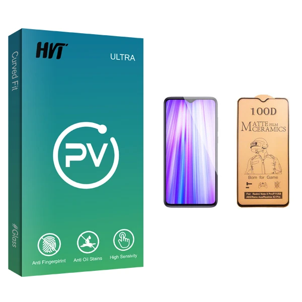 برای محافظ صفحه نمایش سرامیکی اچ وی تی مدل PV glass مناسب گوشی موبایل شیائومی Redmi Note 8 Pro