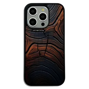 AKAM AMC-WA15PRO-WOOD-17 Cover For Apple iPhone 15 Pro