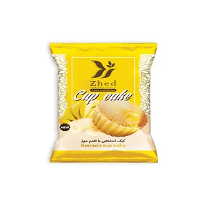 کیک اسفنجی با طعم موز ژد - 40 گرم بسته 36 عددی