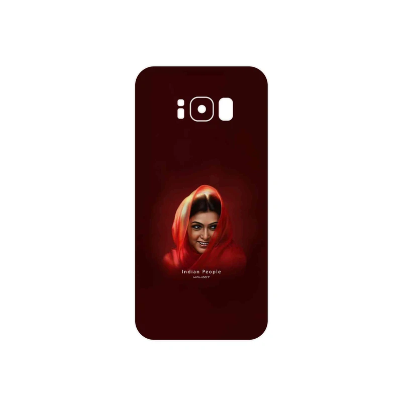 برچسب پوششی ماهوت مدل Portrait of an Indian Woman مناسب برای گوشی موبایل سامسونگ Galaxy S8