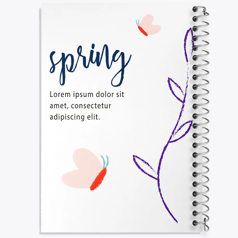 دفتر لیست خرید 50 برگ خندالو طرح مینیمال بهار کد N105