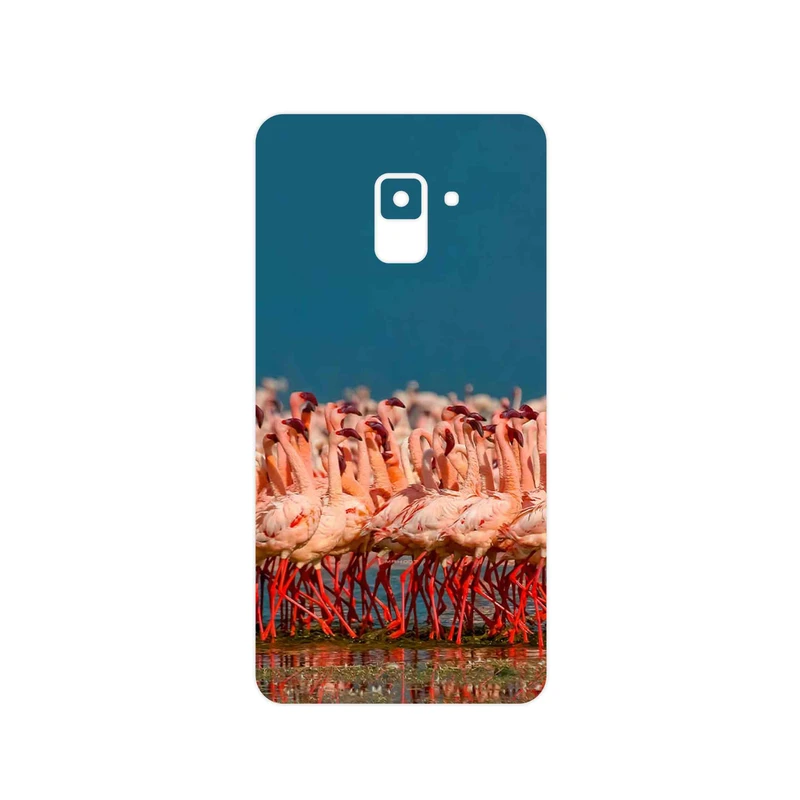 برچسب پوششی ماهوت مدل Flamingo مناسب برای گوشی موبایل سامسونگ Galaxy A8 Plus 2018
