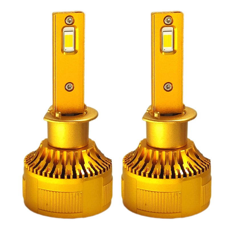 هدلایت لامپ خودرو تی بی اس دیزاین مدل T-30 GOLDEN پایه H1 بسته دو عددی