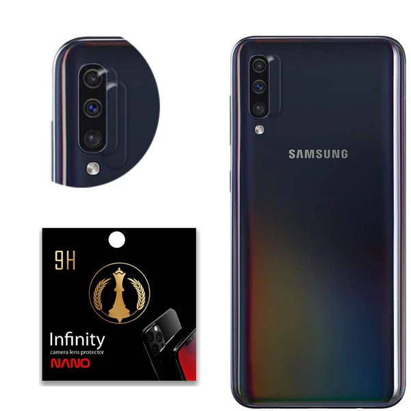  محافظ لنز دوربین اینفینیتی مدل نانو LP039 مناسب برای گوشی موبایل سامسونگ Galaxy A50 بسته دو عددی