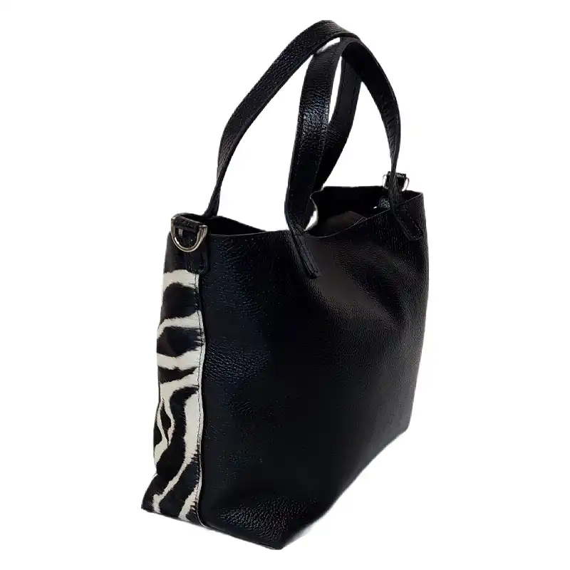 کیف دوشی زنانه مدل گورخری