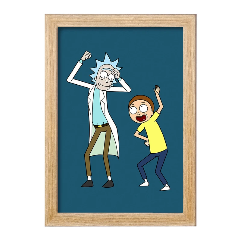 تابلو خندالو مدل انیمیشن ریک و مورتی Rick and Mort کد 26593