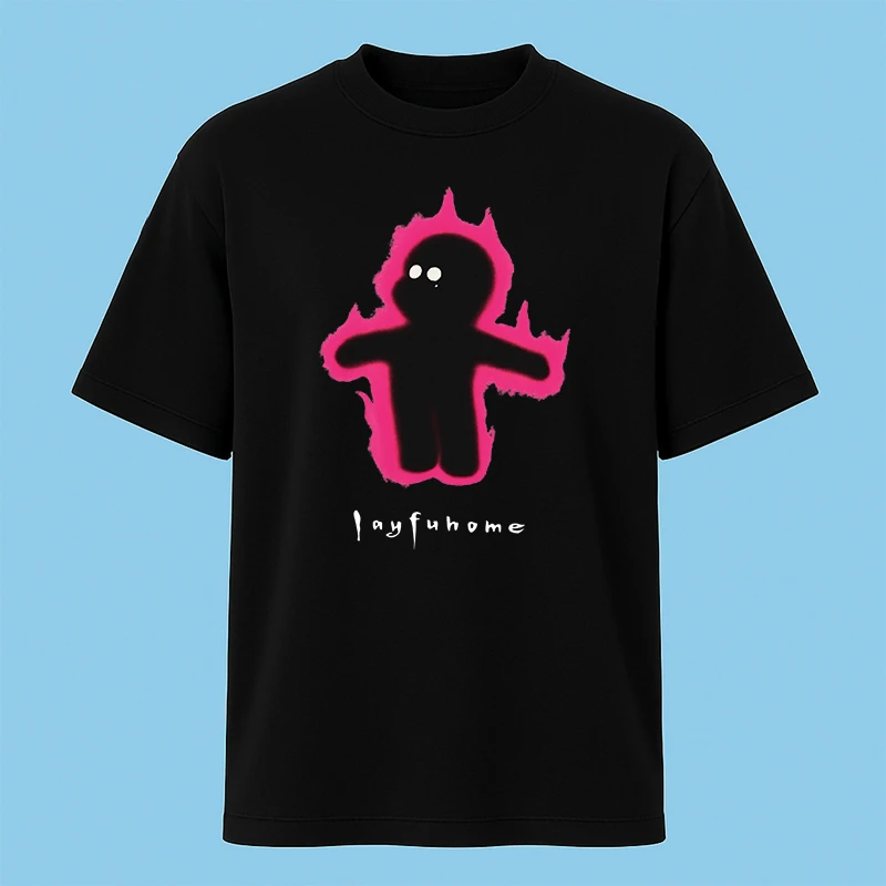 تی‌شرت آستین کوتاه مردانه مدل آدمک سوزان کد c65