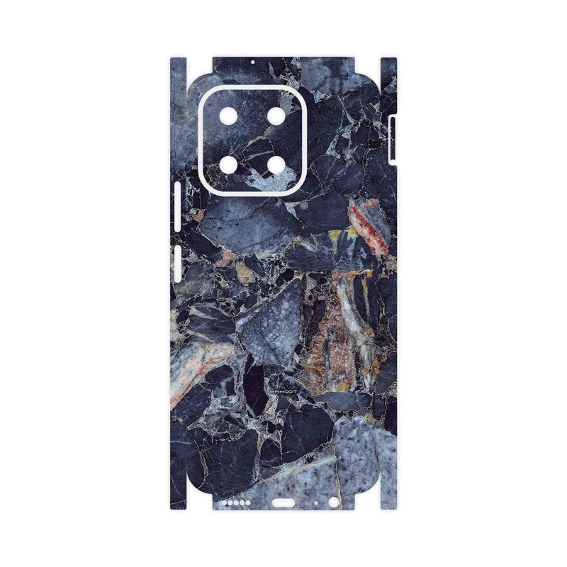 برچسب پوششی ماهوت مدل Broken black marble-FullSkin مناسب برای گوشی موبایل آنر X6b