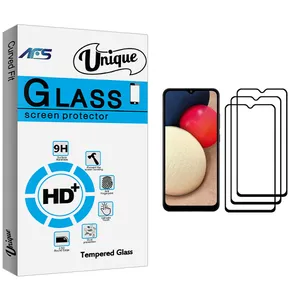 AFS Unique Glass Screen Protector For Samsung Galaxy A02s Pack Of 3