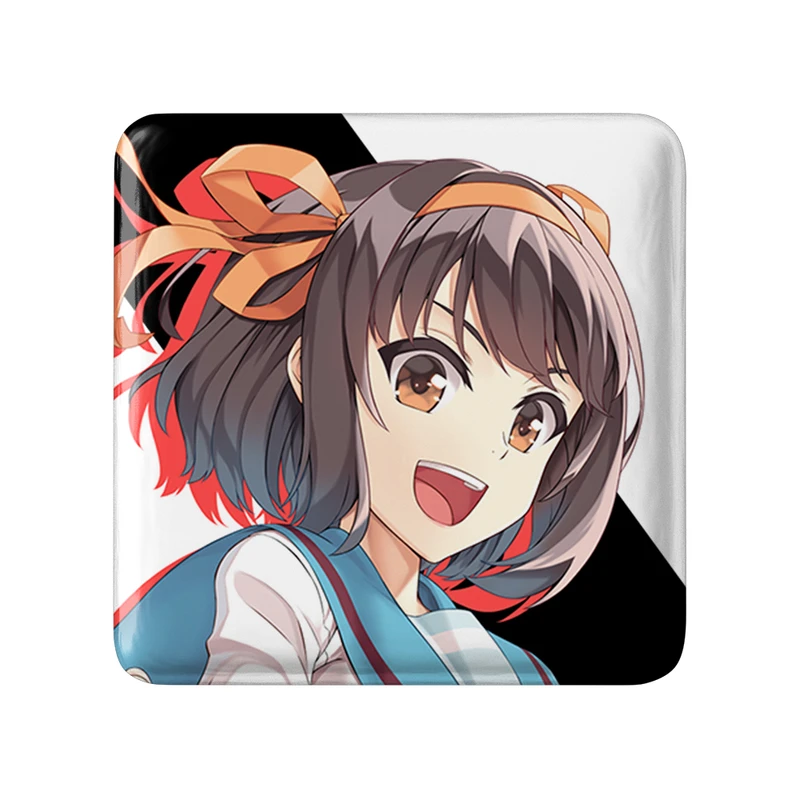 مگنت خندالو طرح هاروهی انیمه ناپدید شدن هارومی سوزومیا The Disappearance of Haruhi Suzumiya  مدل مربعی کد 23133
