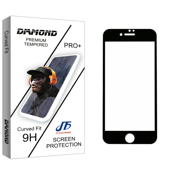 محافظ صفحه نمایش 5D جی اف مدل Diamond glass مناسب برای گوشی موبایل اپل IPhone 7 plus/8 plus