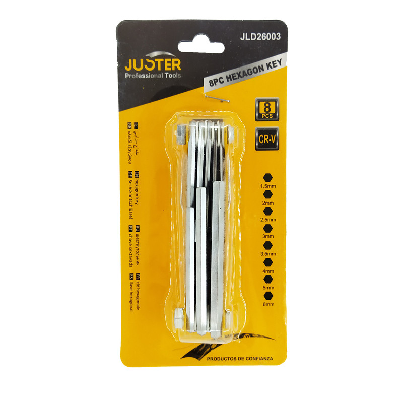 آچار آلن جاستر مدل JLD26003 مجموعه 8 عددی