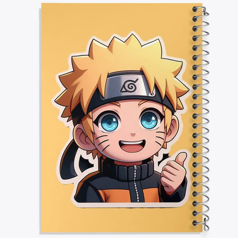 دفتر نقاشی 50 برگ خندالو طرح انیمه ناروتو (Naruto) کد N1877