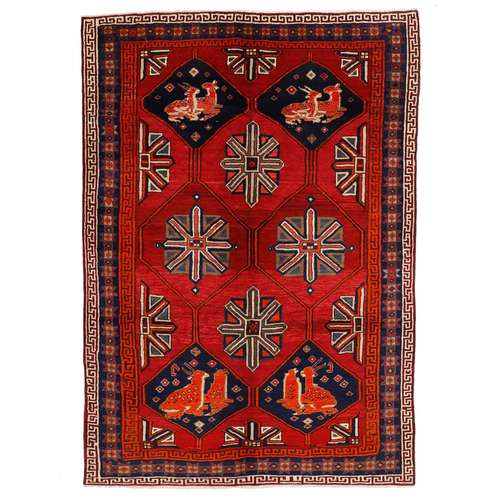 فرش دستبافت شش و نیم متری مدل لری ایلیاتی کد 566628