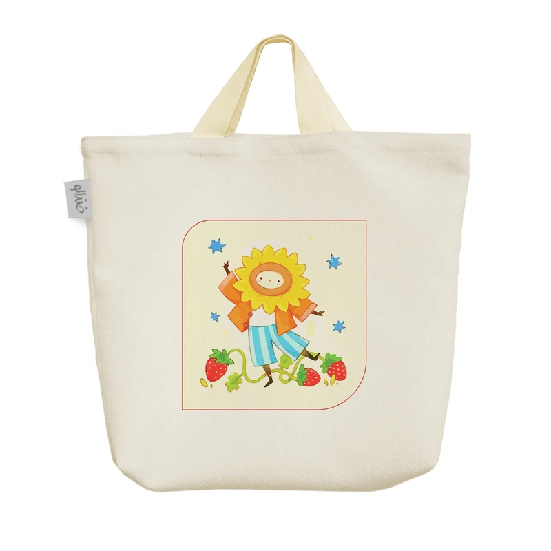 ساک خرید خندالو مدل خورشید و توت فرنگی کد 9342