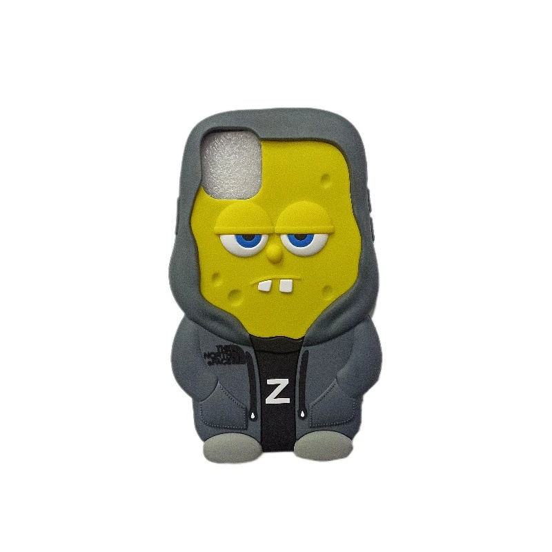 کاور مدل سیلیکونی باب اسفنجی مناسب برای گوشی موبایل اپل iPhone 13 Promax 