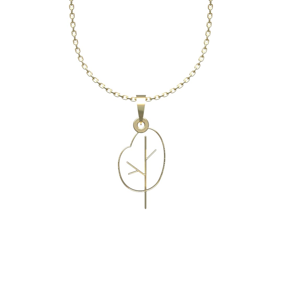 گردنبند طلا 18 عیار زنانه مدوپد مدل درخت کد L2-1-1116 -  - 6