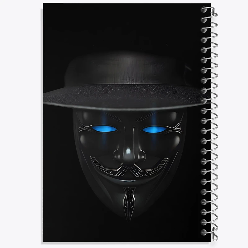 دفتر ژورنال نویسی 50 برگ خندالو مدل نقطه ای طرح هکر کد F8161