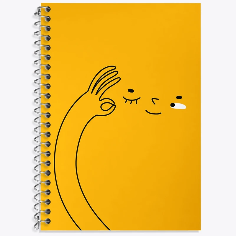 دفتر لغت 50 برگ خندالو طرح شکلک بامزه کد N699